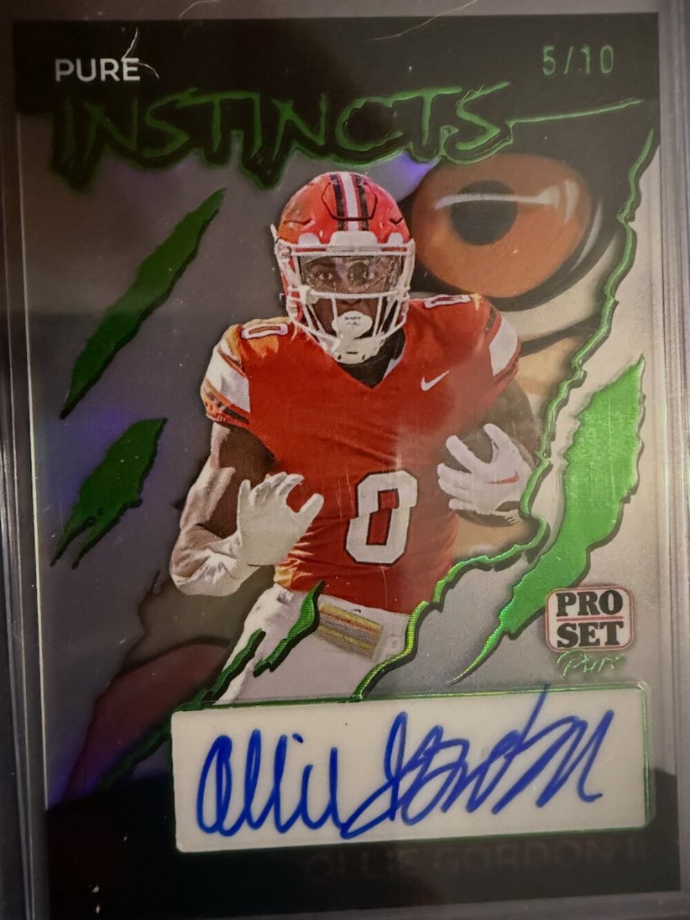 Ollie Gordon II PI-OG1 Auto | Leaf Pro Set Holo | Pure Instinct | 5/10